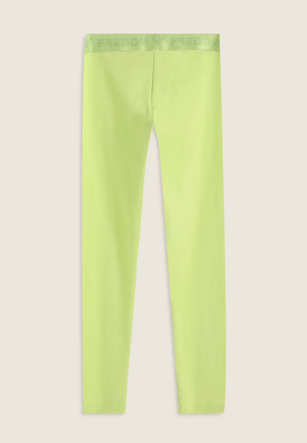 Freddy Skinny Leggings Kinder Lila Baumwolle Logobund