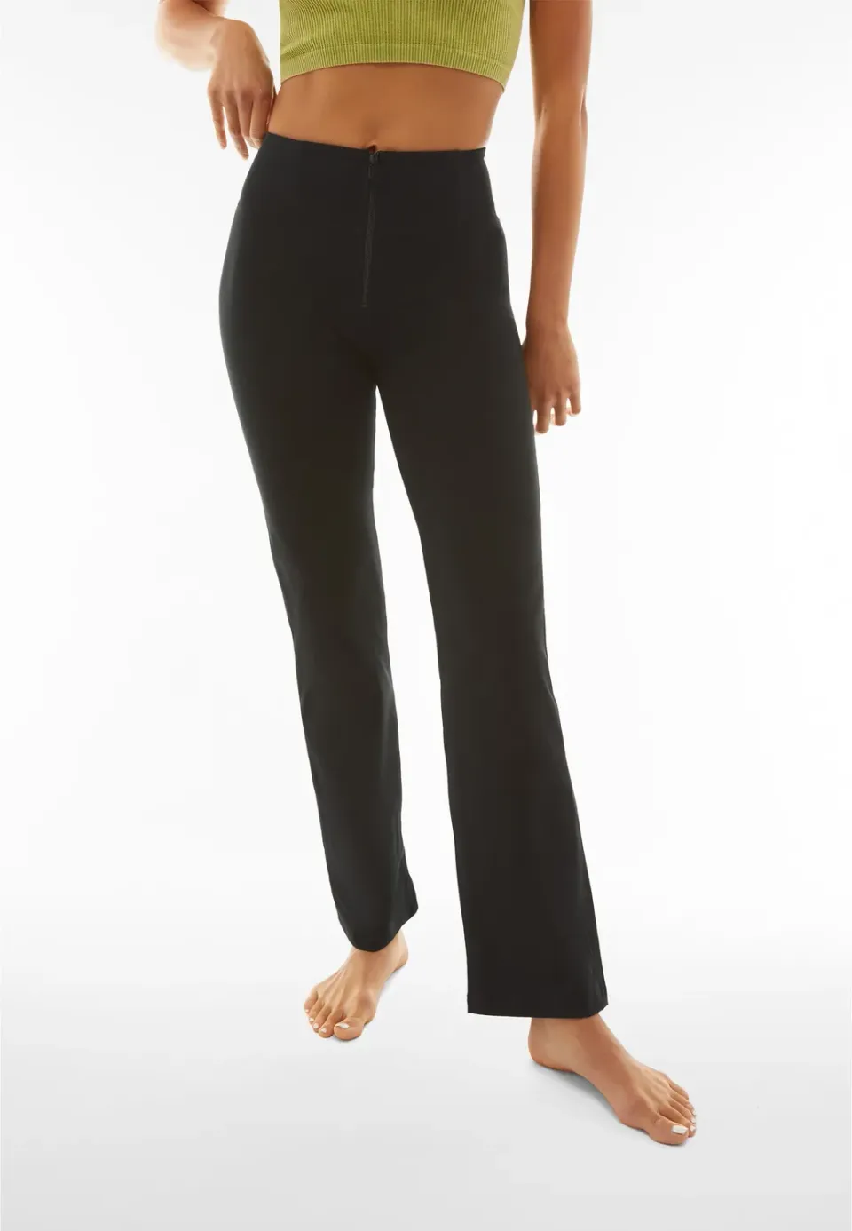 Freddy WR.UP Wide Leg Hose High Waist Oliv Bio