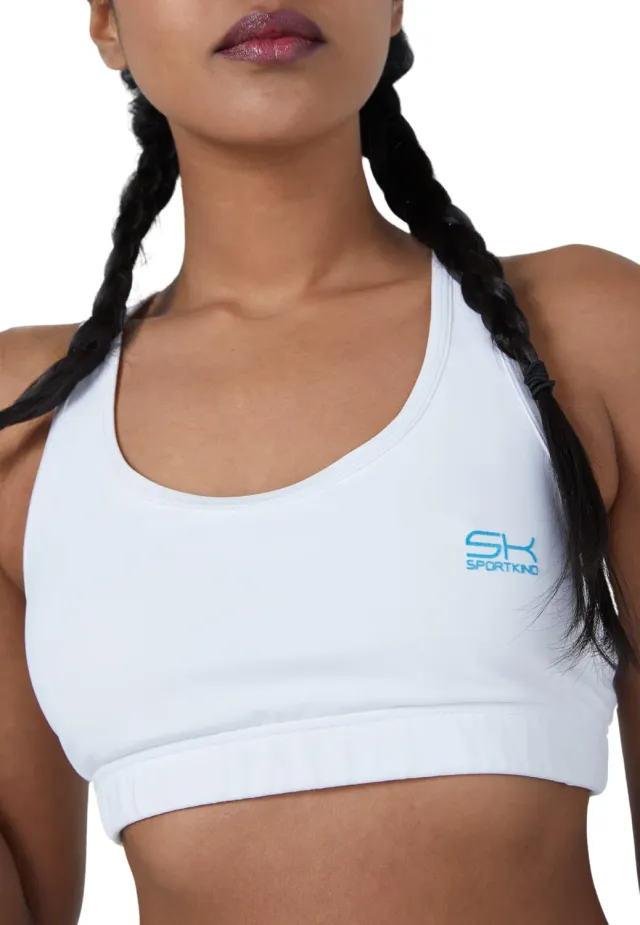 SPORTKIND Sport BH Bustier mittlerer Halt italienischer Stoff