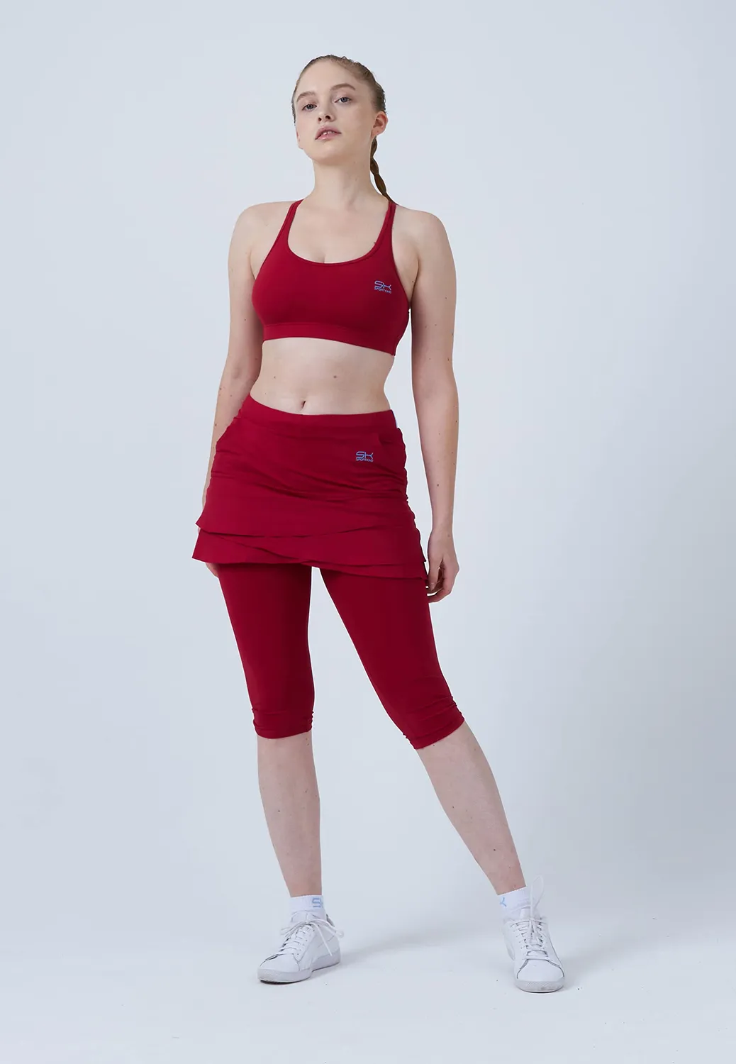 SPORTKIND Tulip Skapri Leggings Rock Bordeaux Rot M