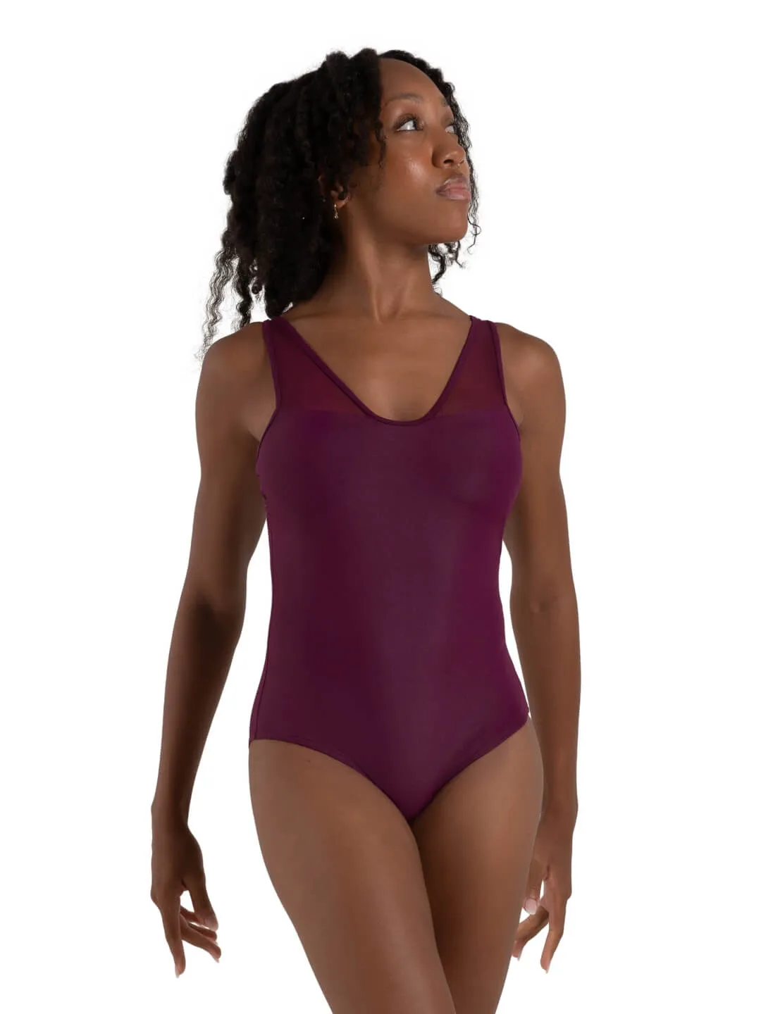 Capezio Curved Rhythm Luisa 12260W Ballettanzug Schwarz Mesh