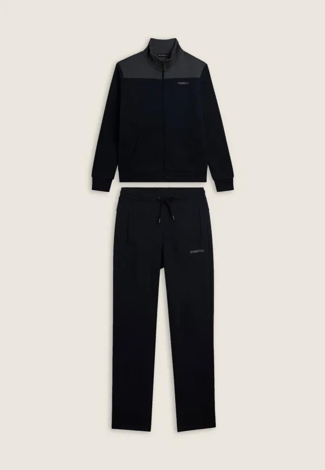 Freddy Trainingsanzug Full-Zip Dark Sapphire Fleece