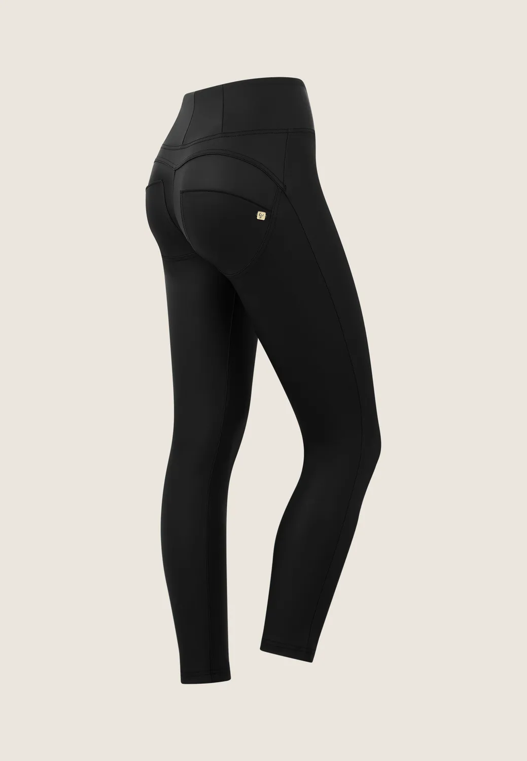 Freddy WR.UP 7/8 Push-up Leggings Kunstleder schwarz