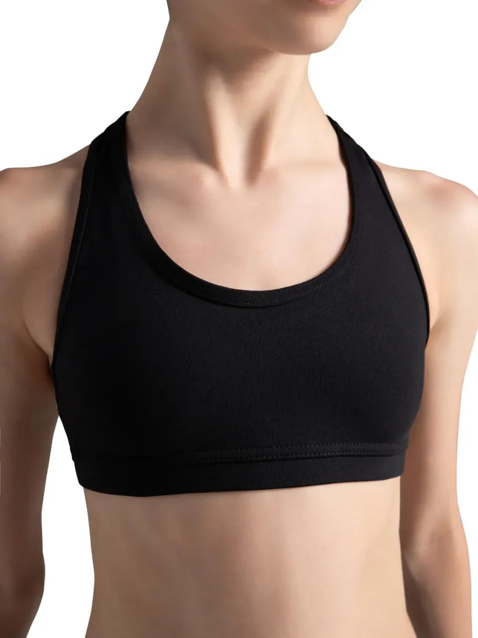 Capezio Team Basics TB239C Sport-BH Mädchen Schwarz Racerback