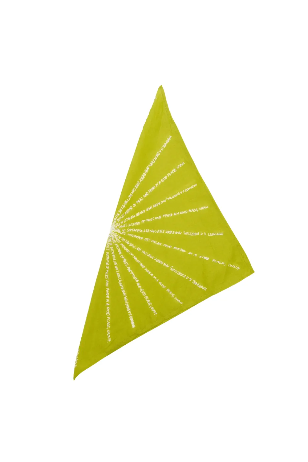UNNA Mantra Schal Golden Green One Size Bio-Baumwolle