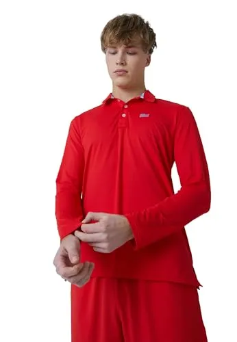 SPORTKIND Tennis Poloshirt Langarm Herren atmungsaktiv