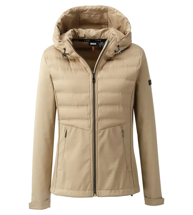 LPO Phoebe Softshelljacke Damen hellbraun Kapuze