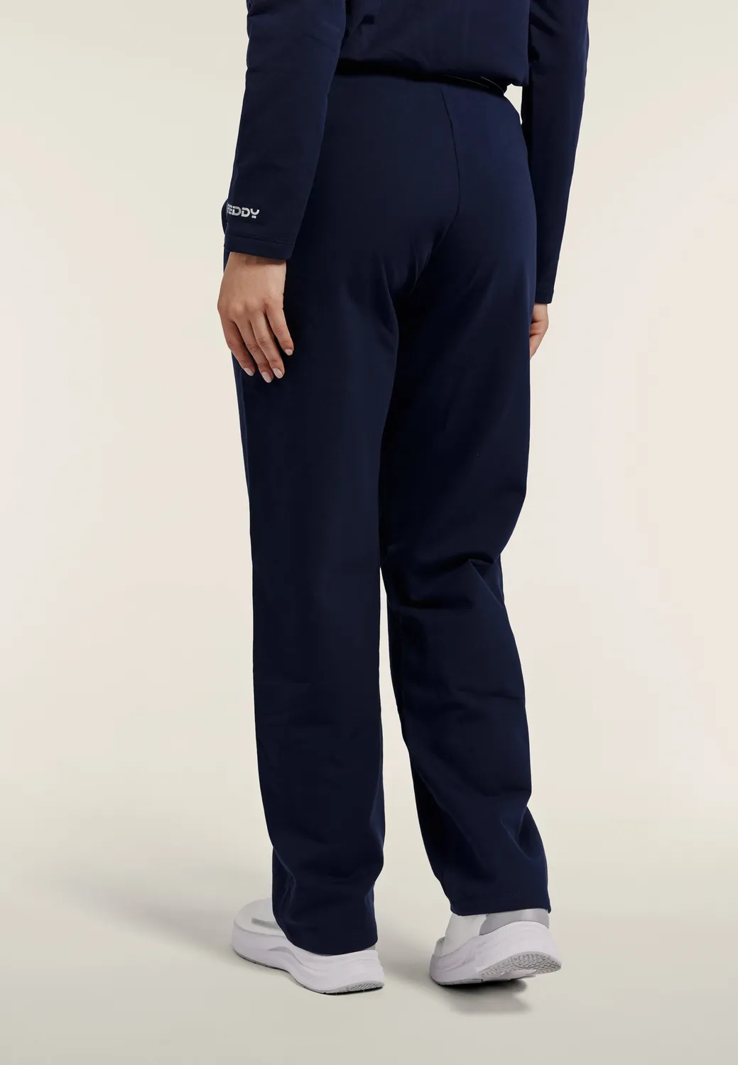 Freddy Sporthose Damen Navy Gerades Bein Logobund