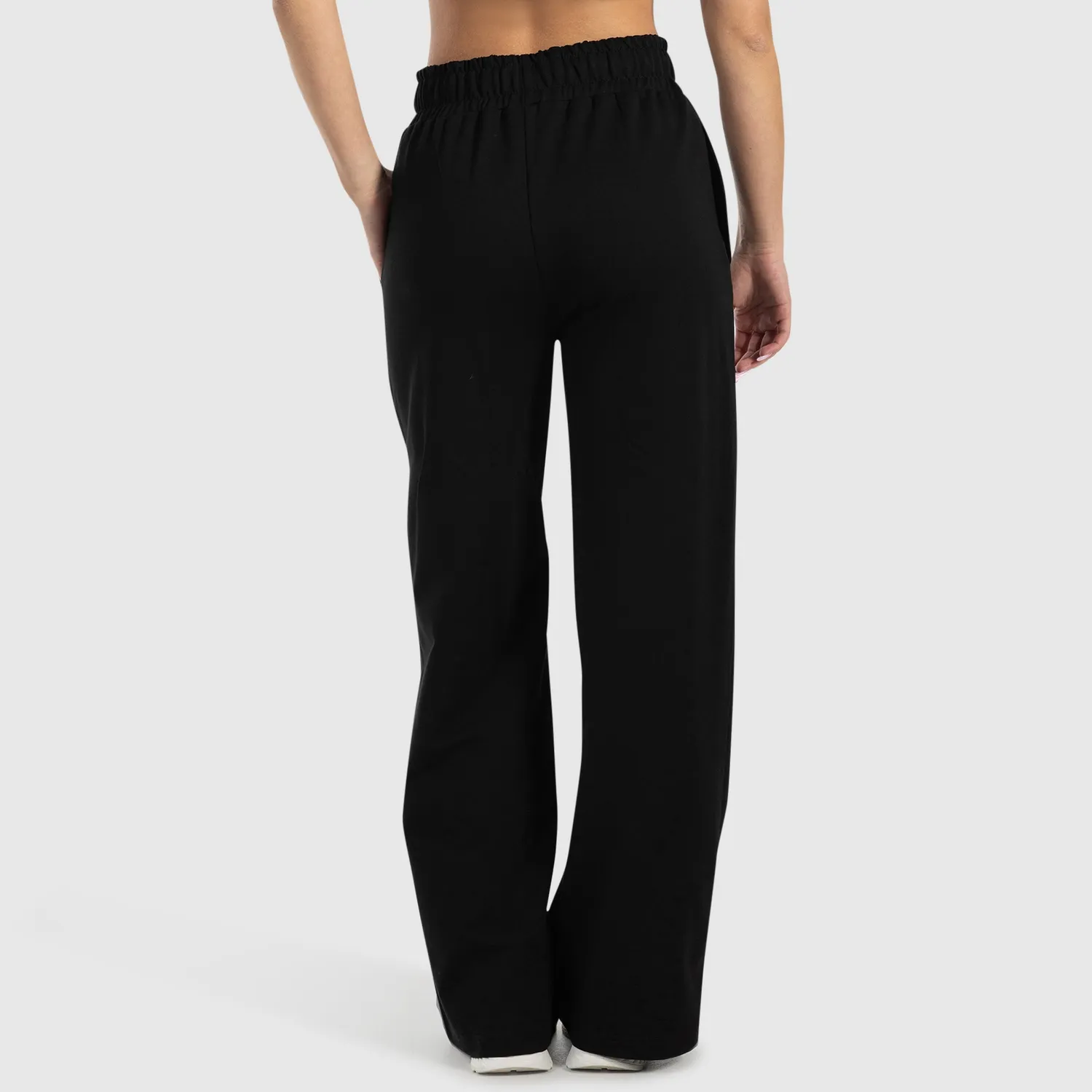 Smilodox Kanya Jogginghose Beige S weites Bein
