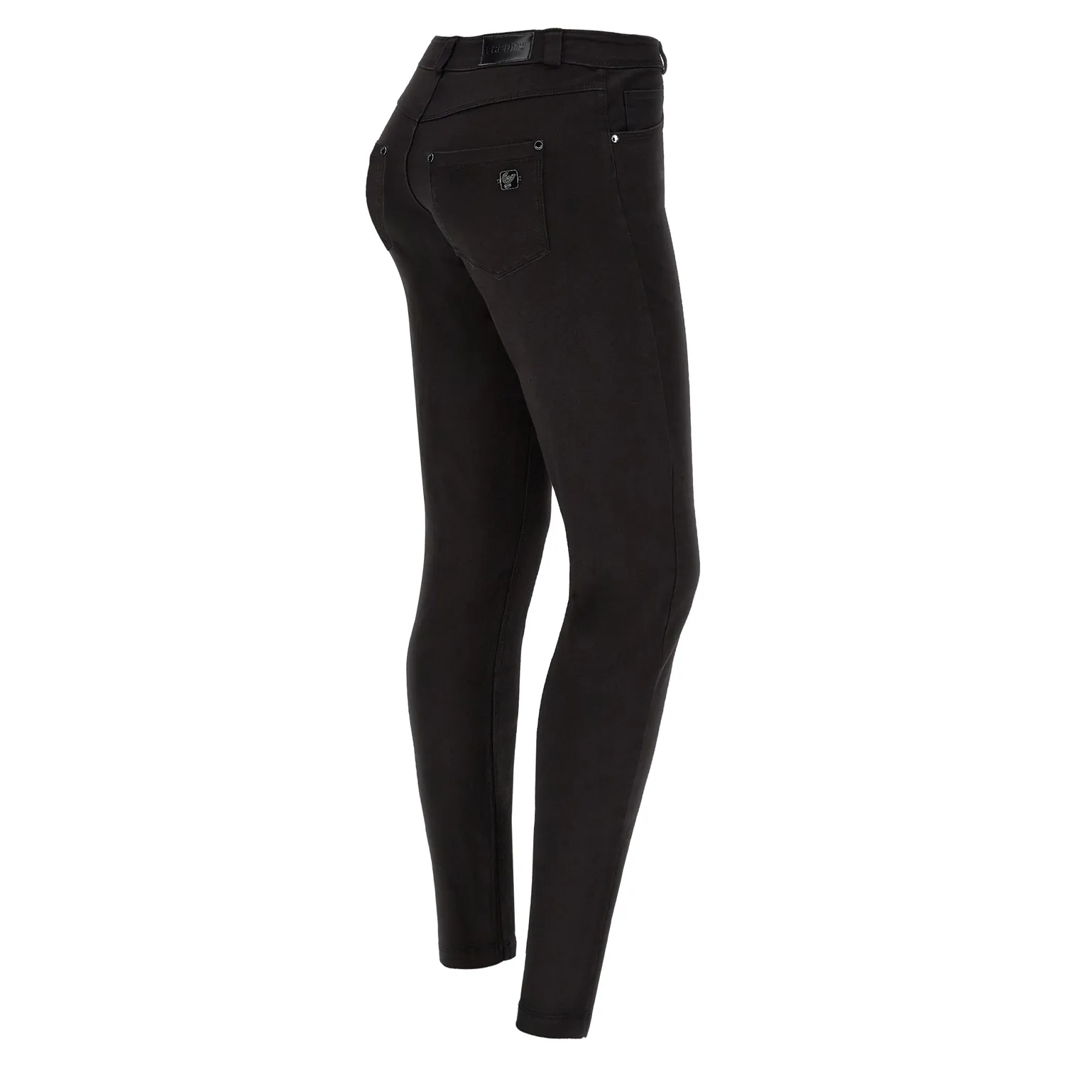 Freddy Black Skinny Hose Schwarz 5-Pocket Bio