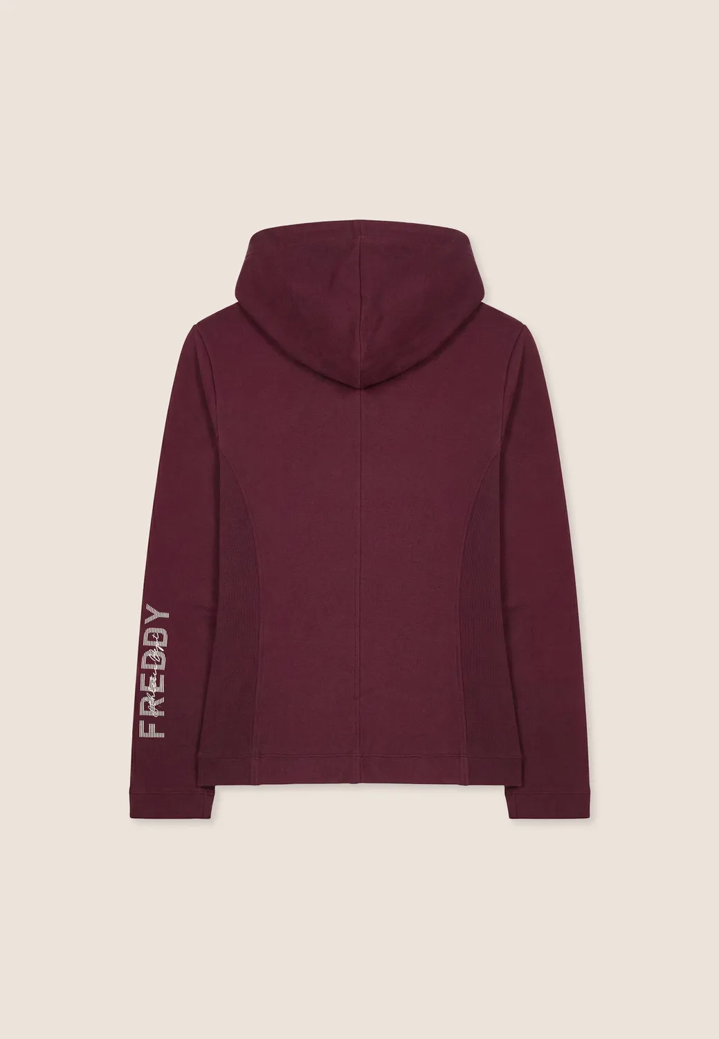 Freddy Slim Full-Zip Kapuzenjacke schwarz slim