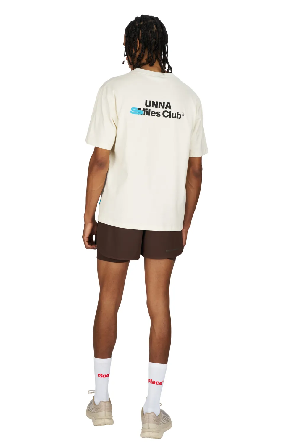 UNNA Smiles Club Tee T-Shirt Vanilla White Regular Fit