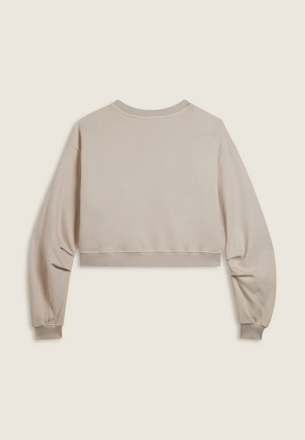 Freddy Flow Cropped Sweatshirt Grau Oversize bedruckt