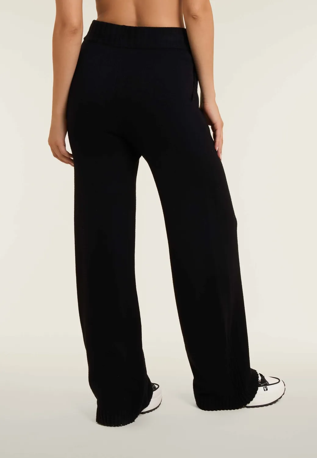 Freddy Wide Leg Trikot Sporthose Damen Schwarz