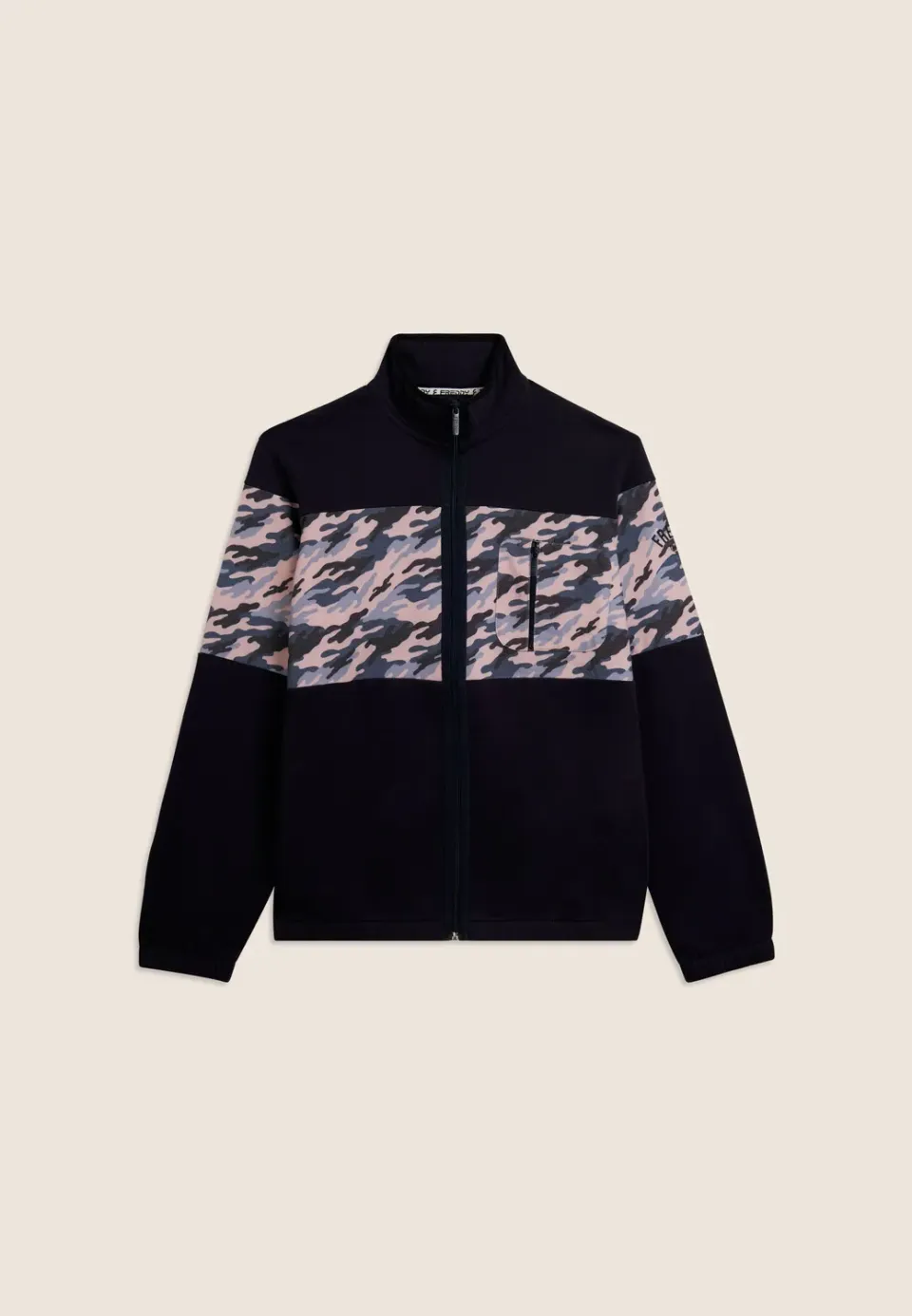 Freddy Sweatjacke Herren blau Camouflage Full-Zip