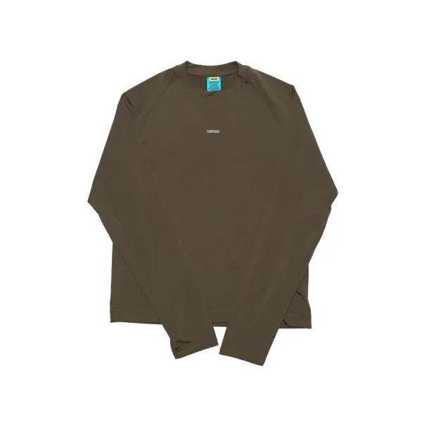 UNNA Shiny Long Sleeve Laufshirt Wren Brown reflektierend