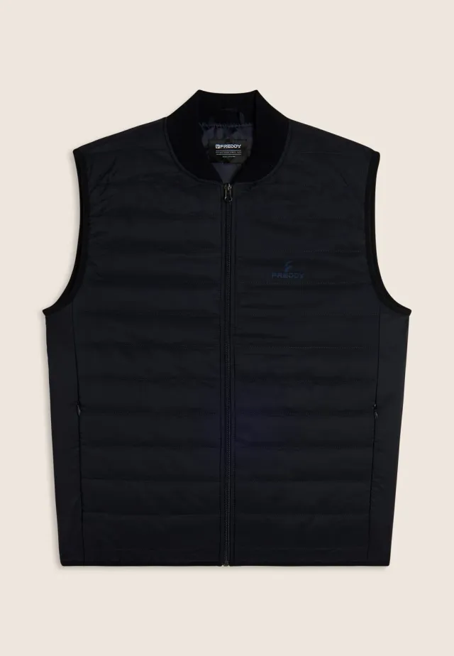 Freddy Steppweste Dress Blue ärmellos leicht
