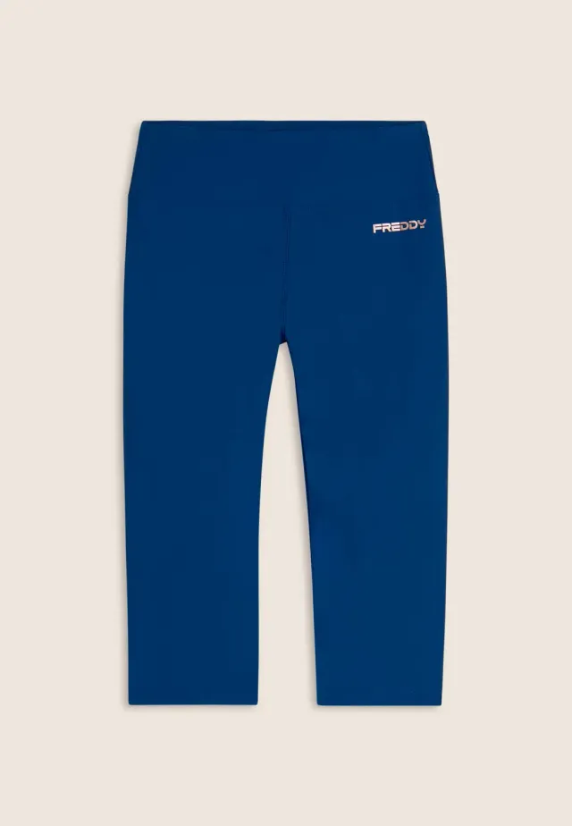 Freddy Corsaro Vita Alta Technik-Leggings Navy 3/4-Länge