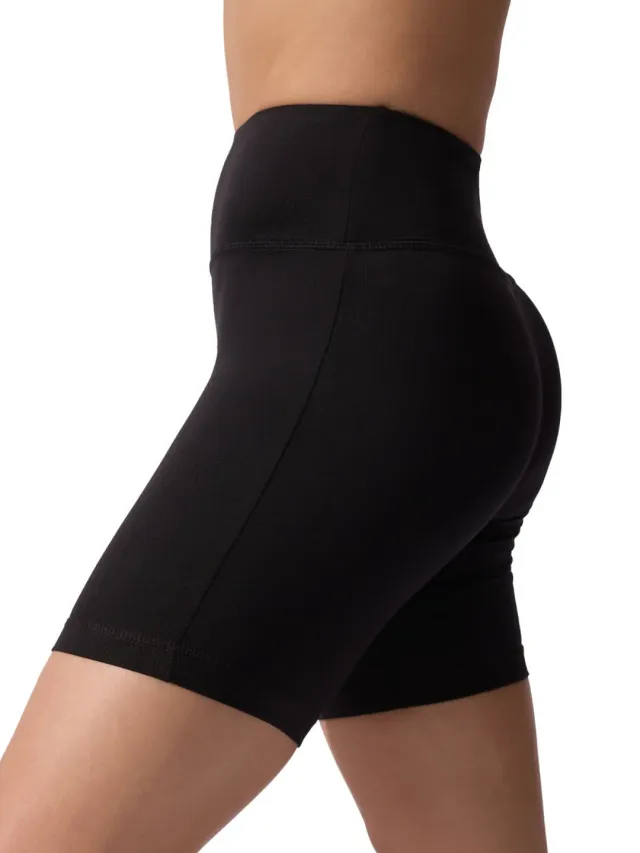 Capezio SE1096W Bike Short Schwarz High Waist Tactel