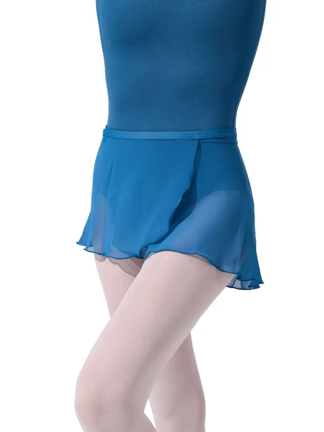 Capezio Studio SE1057W Wickelrock Schwarz Chiffon