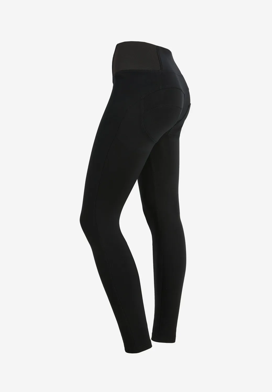 Freddy WR.UP Push-up Hose Schwarz High Waist Jersey