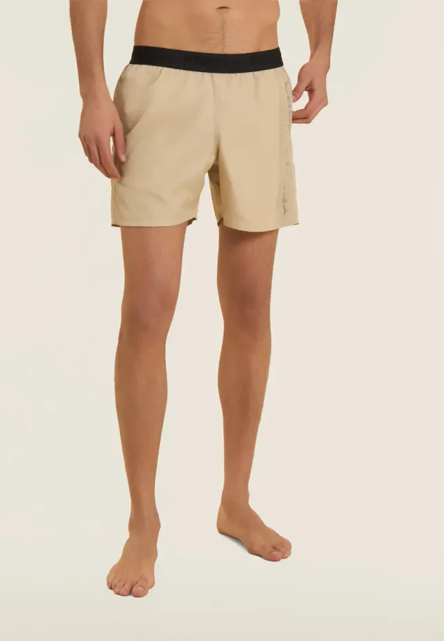 Freddy Badeshorts Herren Schwarz Boardshorts Taschen