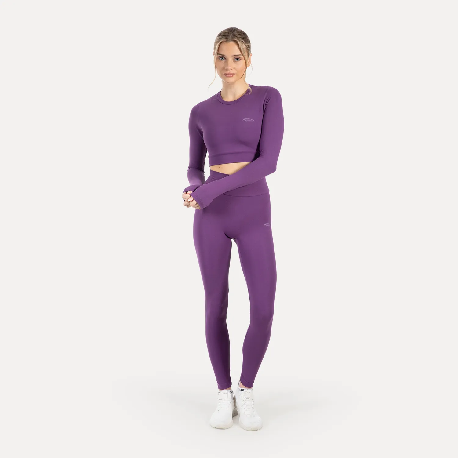 Smilodox Lunara Thalina Crop Longsleeve Schwarz