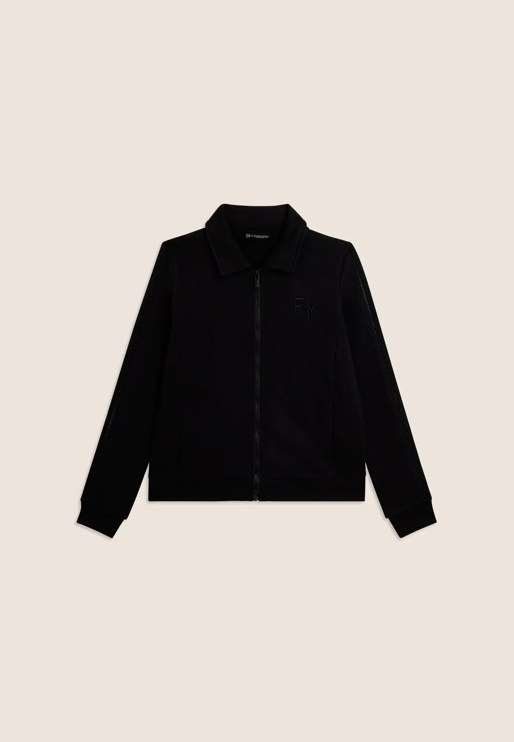 Freddy Full-Zip Sweatjacke Hemdkragen Zen Blue French Terry