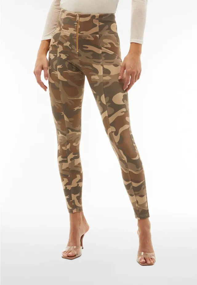 Freddy WR.UP Hose Camouflage Beige Superskinny