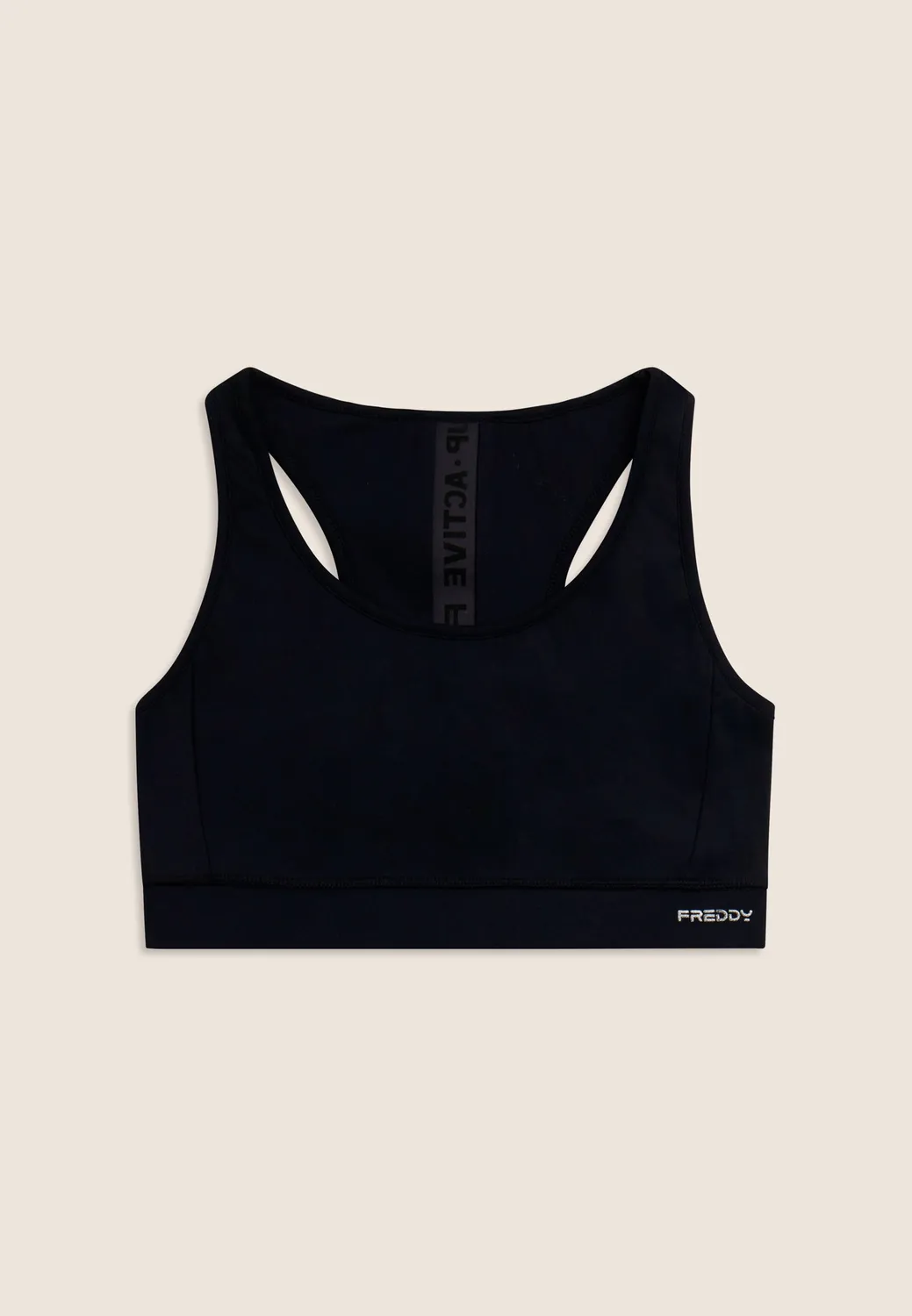 Freddy Sporttop Racerback Schwarz mittlerer Halt