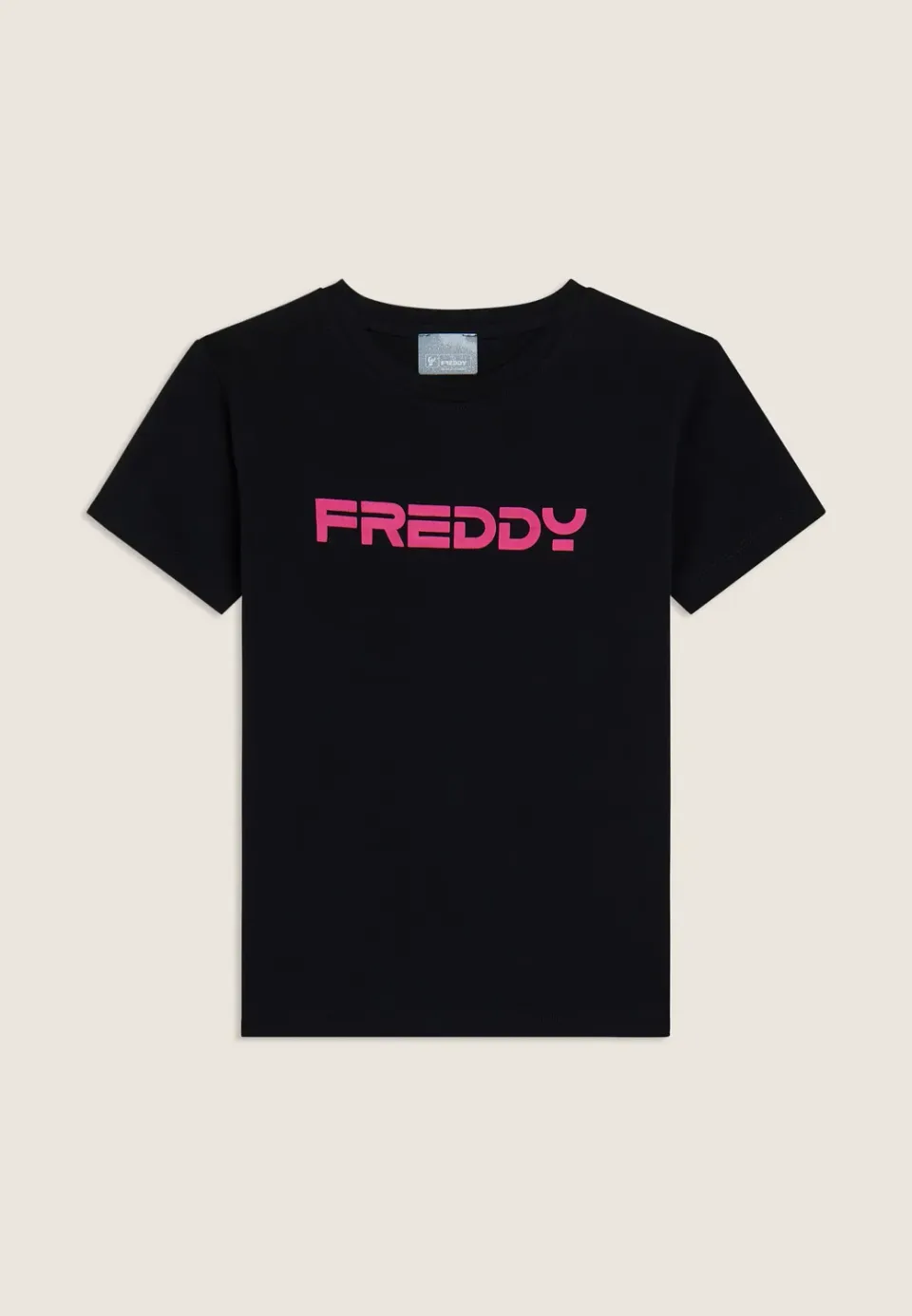 Freddy T-Shirt Mädchen Baumwolle Kontrastlogo Weiß Gr. 128