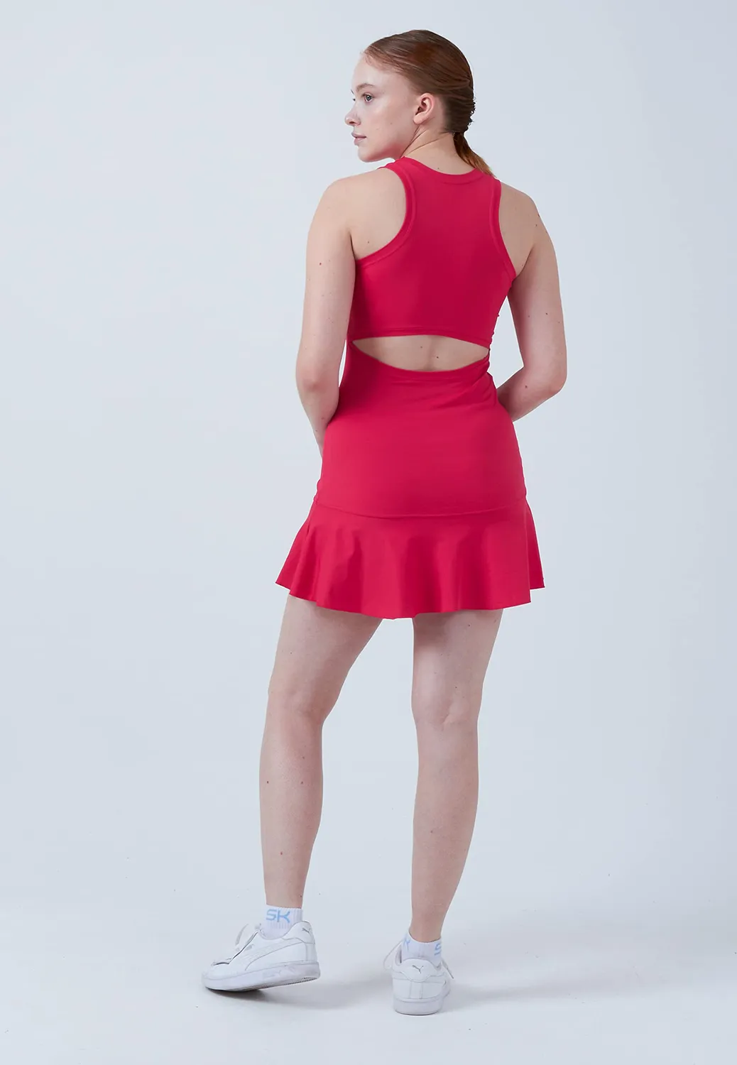 SPORTKIND Performance Tenniskleid 140 pink UV-Schutz