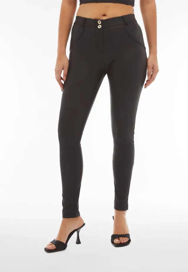 Freddy WR.UP Push-up Leggings Schwarz Kunstleder
