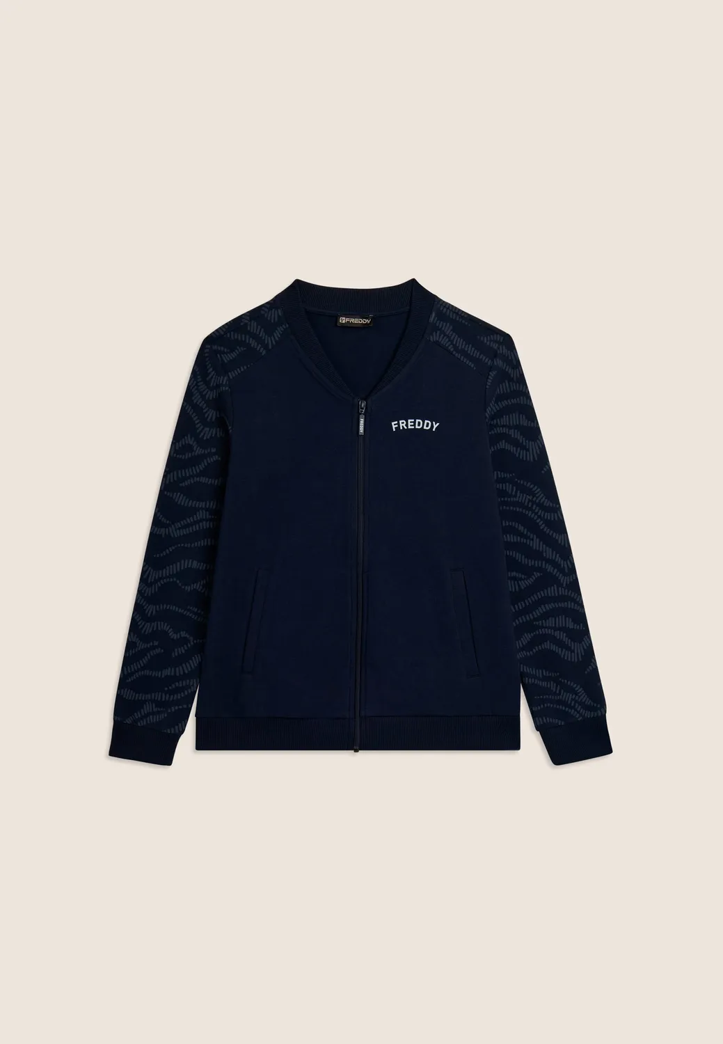 Freddy Zip Sweatjacke Ani Blue French Terry
