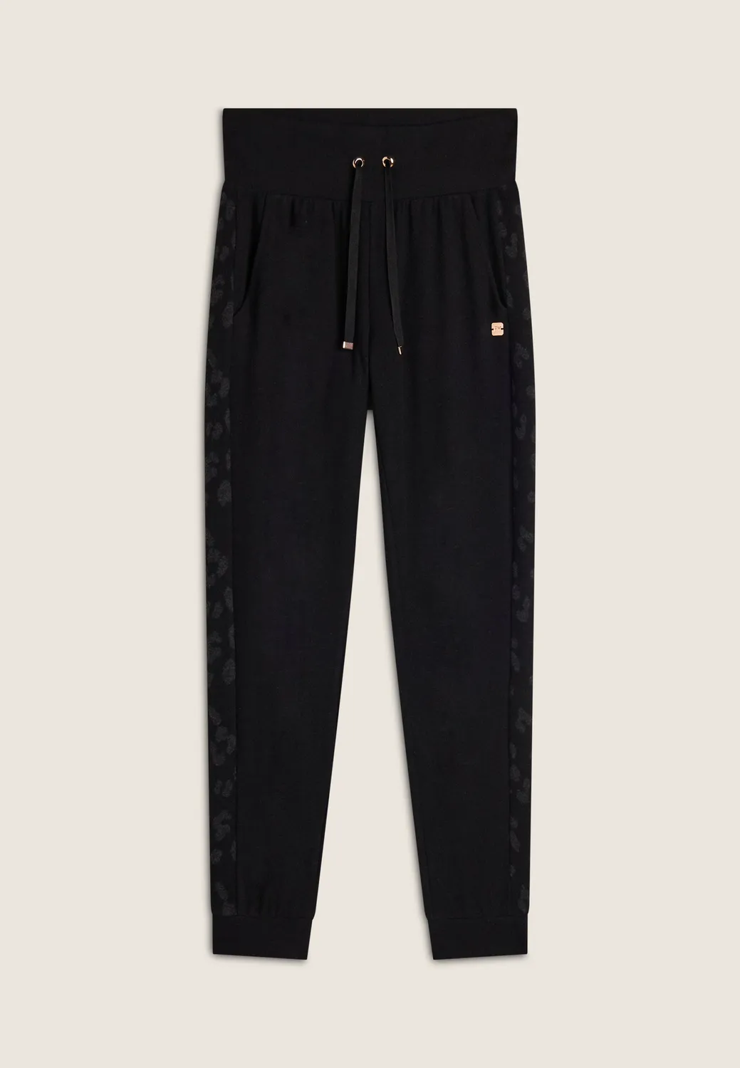 Freddy Damen Jogginghose Tricot Animalier Fawn