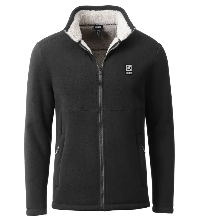 LPO Reece Fleecejacke Herren schwarz wärmend