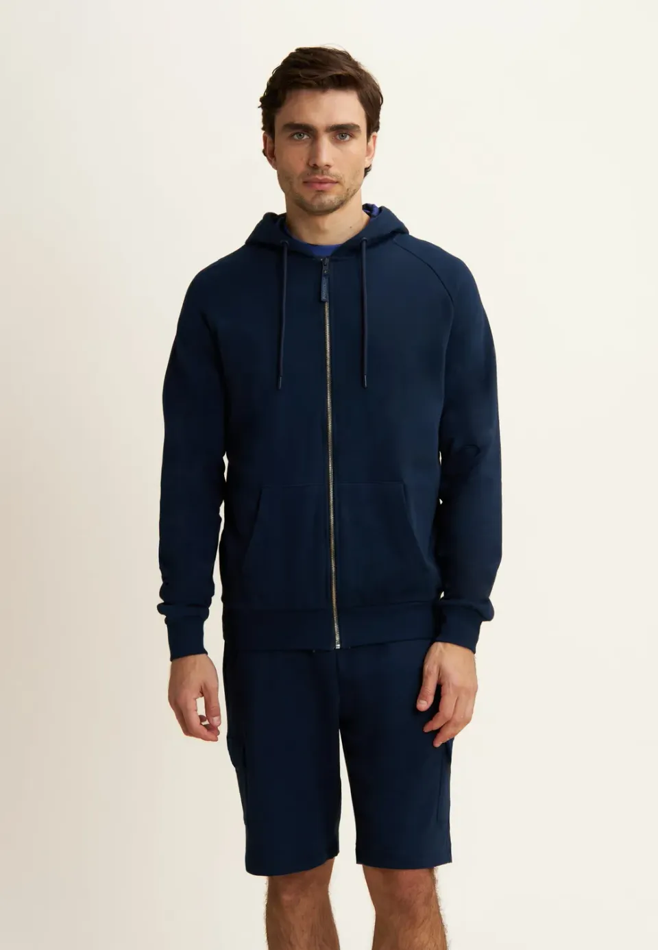 Freddy Kapuzenjacke French Terry Camouflage Dress Blue