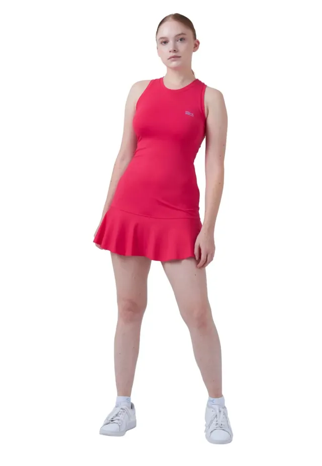 SPORTKIND Performance Tenniskleid 140 pink UV-Schutz