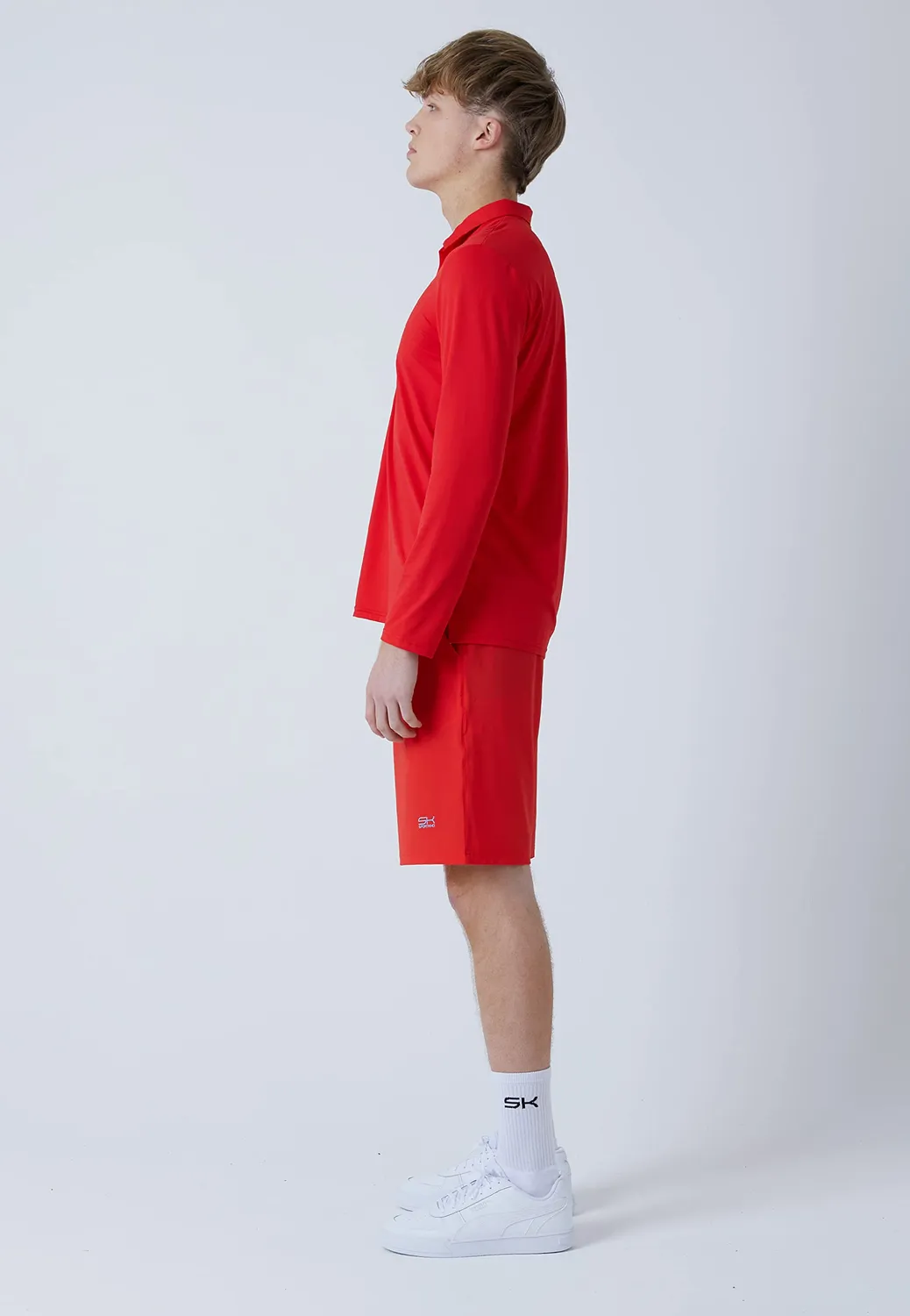 SPORTKIND Tennis Poloshirt Langarm Herren atmungsaktiv
