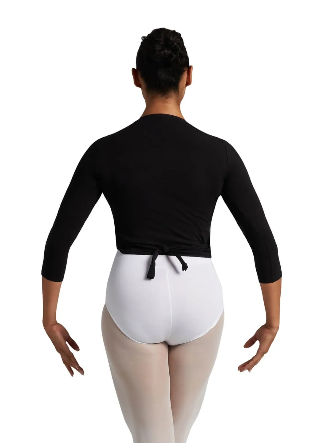 Capezio Class Collection CAD850 Wickeltop Schwarz Baumwolle