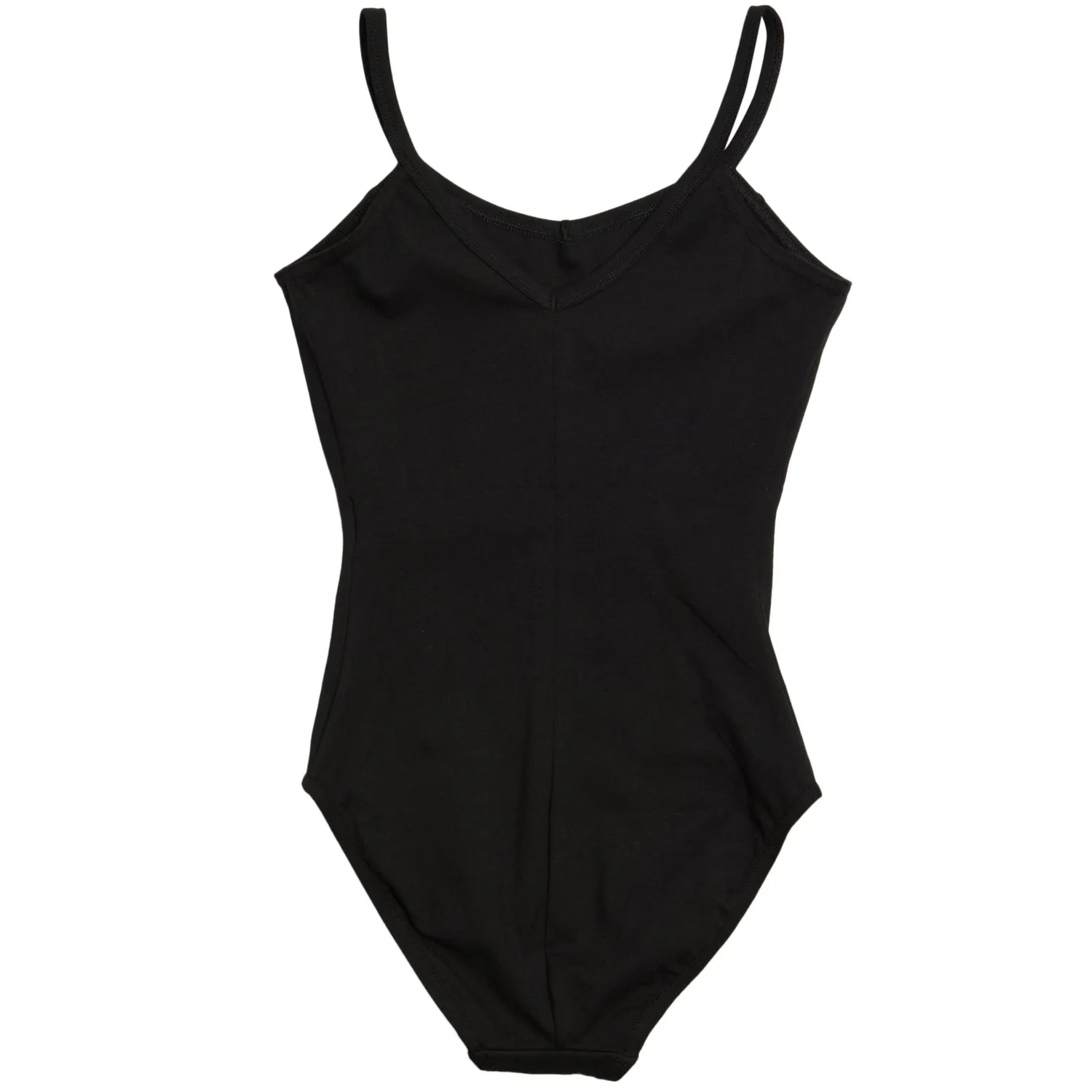 Freddy Mädchen Body Spaghettiträger Schwarz Baumwolle