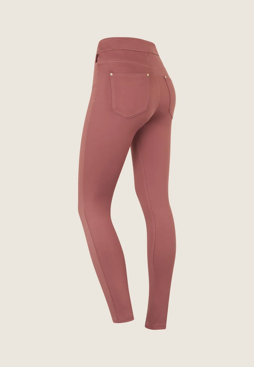 Freddy N.O.W. Sporthose Schwarz High Waist Cut-out