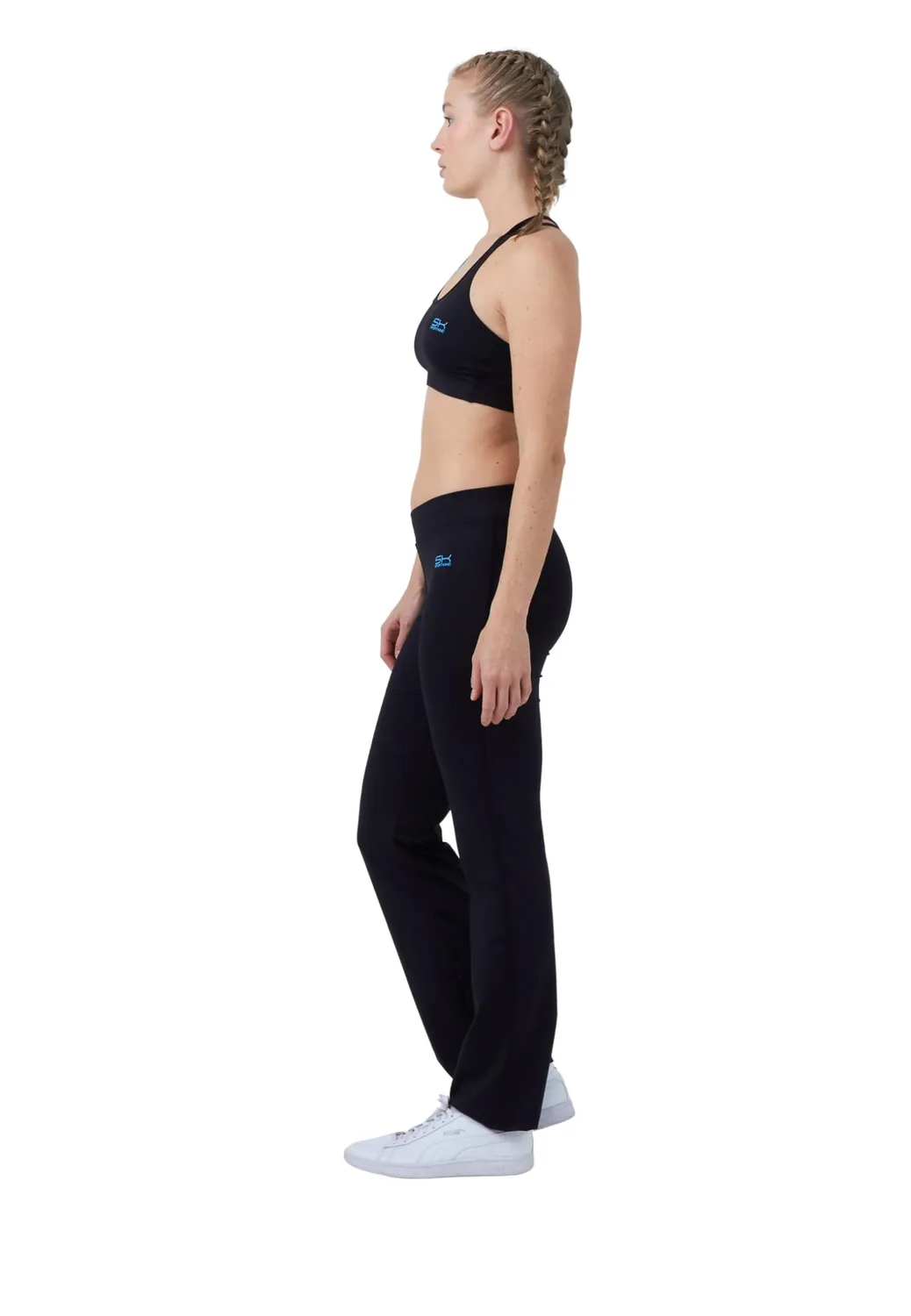 SPORTKIND Flare Jazzpants M Sporthose schwarz blickdicht