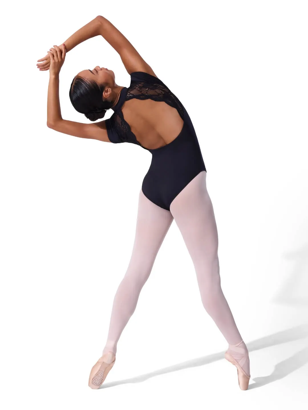 Capezio Soft Elegance EL107W Trikot Schwarz Kurzarm