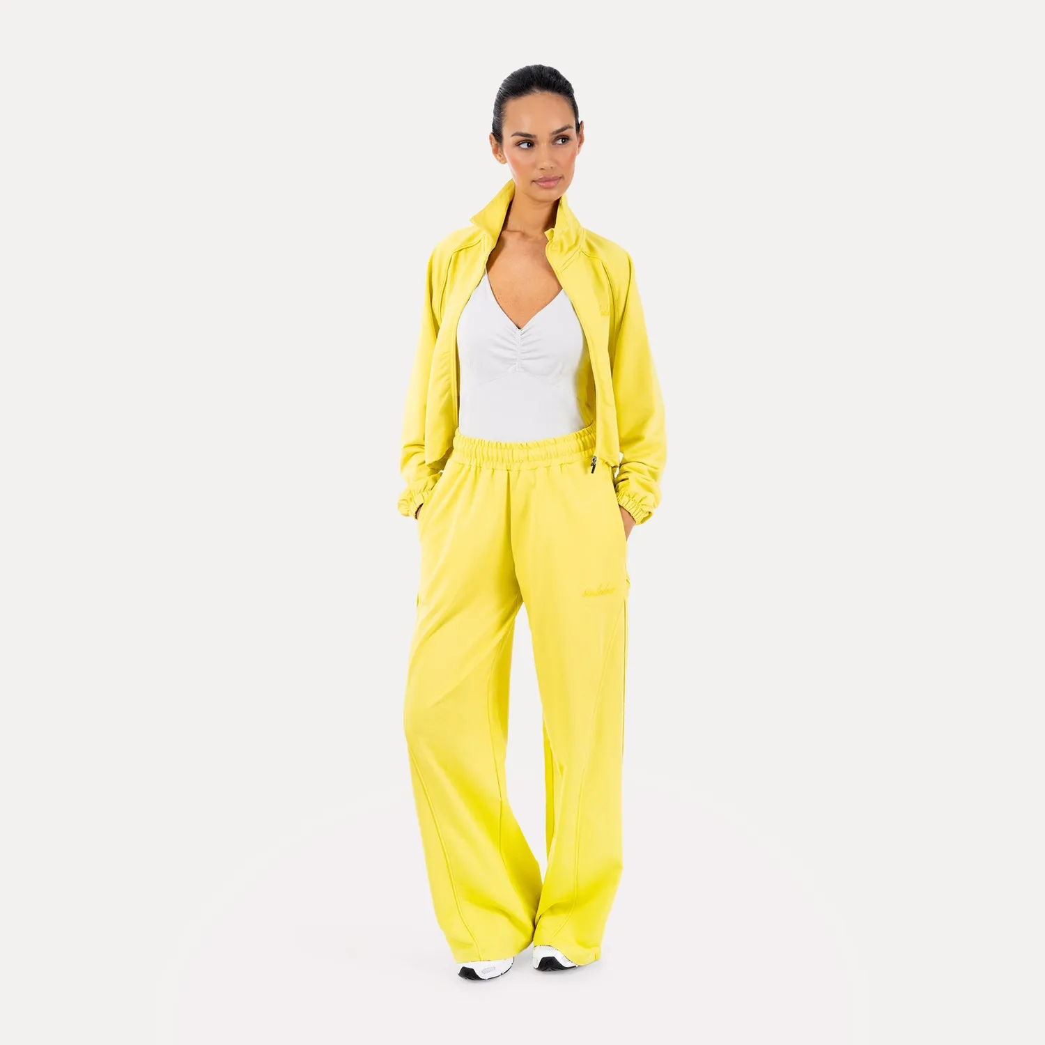 Smilodox Ylena Jogginghose Schwarz Wide-Leg