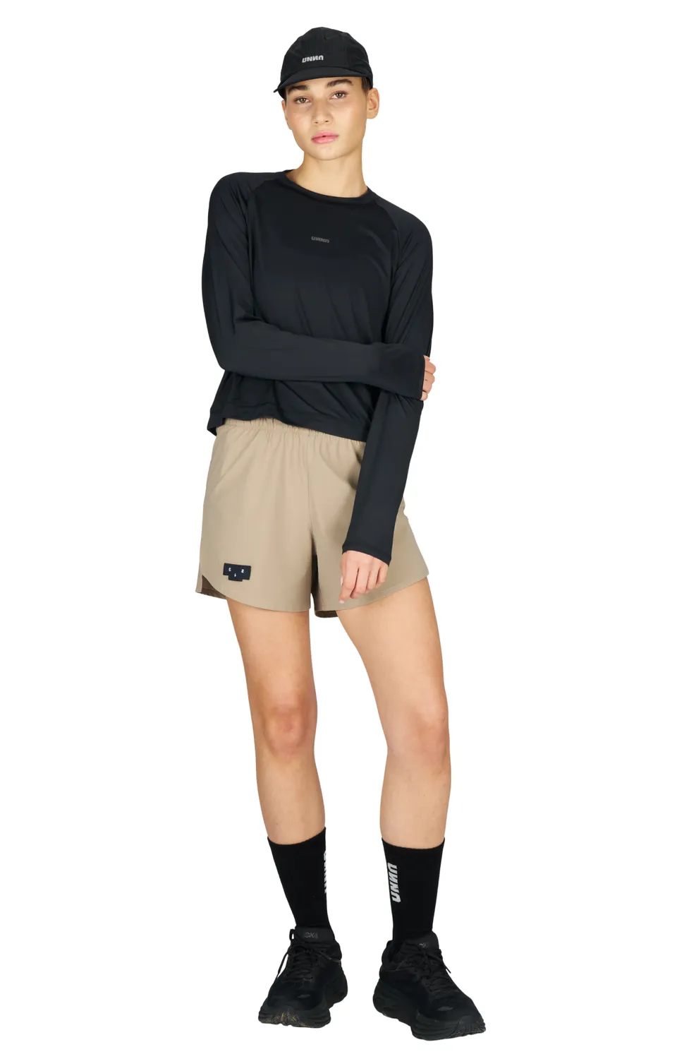 UNNA Shiny Long Sleeve W Laufshirt Damen Schwarz