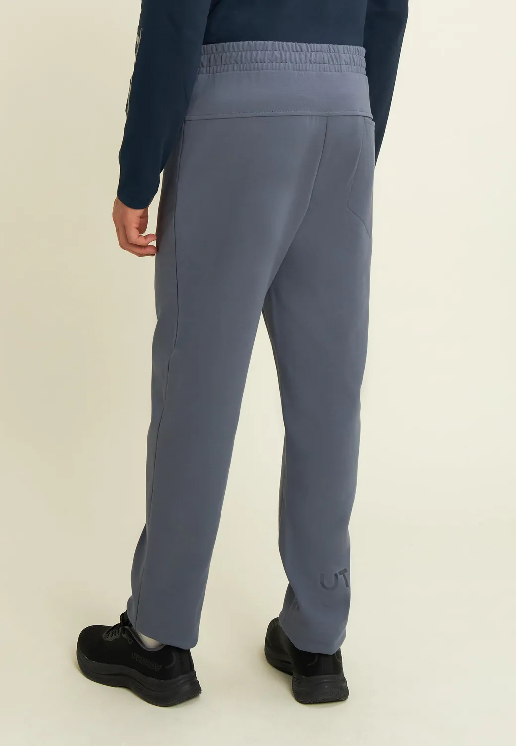 Freddy Slim Interlock Sporthose Herren Schwarz Slim Fit