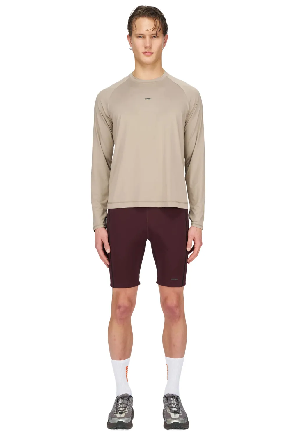 UNNA Shiny Long Sleeve Longsleeve Herren Sand Leicht