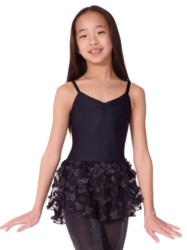 Capezio Flutter Swallowtail Tanzkleid Schwarz Kind