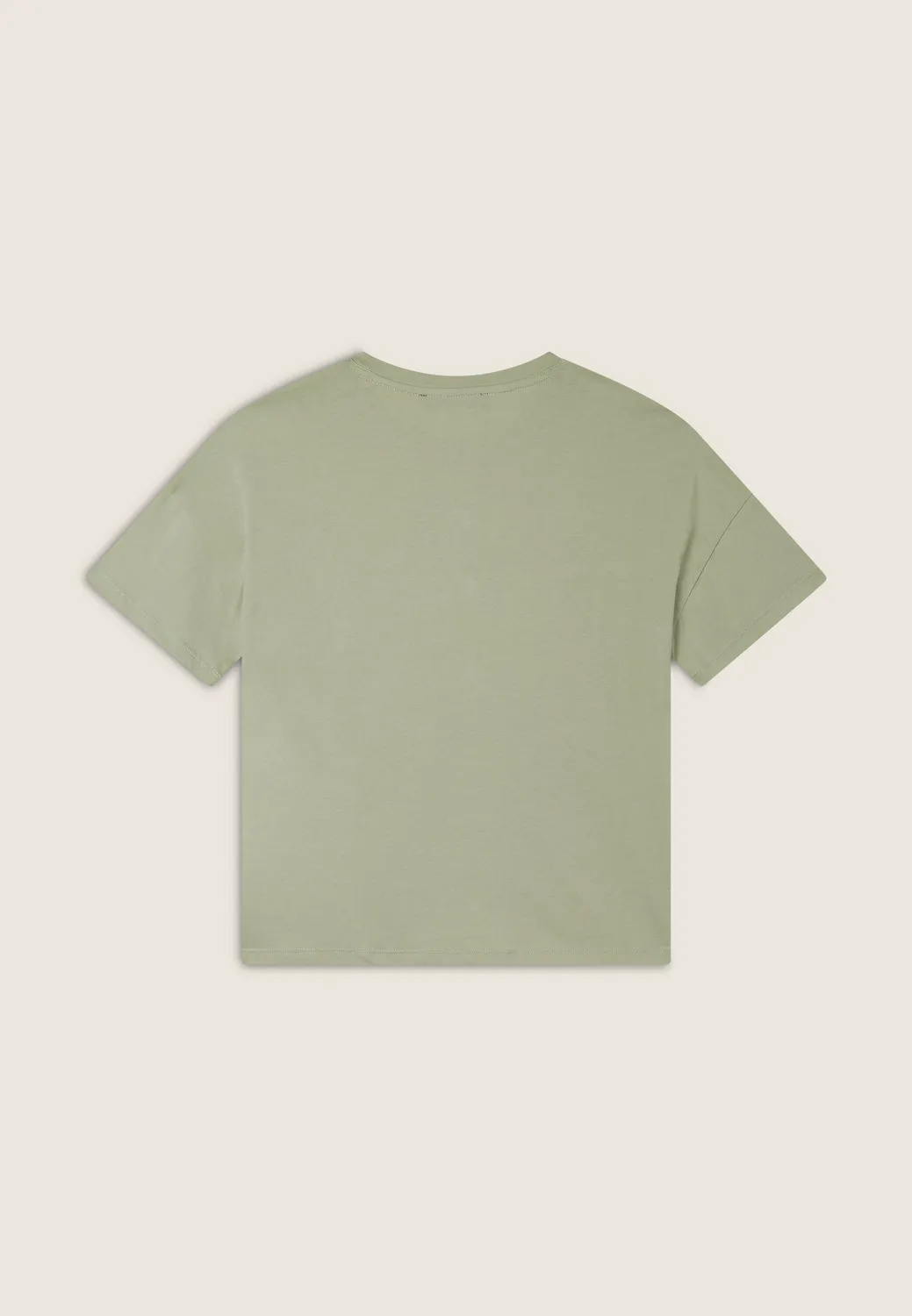 Freddy Cropped T-Shirt Fusion Coral mit Schlitzen